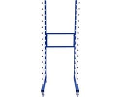Combi Spray Droogrek Blauwe Trolley Eco Verfwerkplaats Houtbewerking Droge Opslag 4 360 Graden Wielen Mobiel 15 Lagen 25kg Per Laag 375kg Totale Capaciteit Verstelbare Breedte 182 H x 35/65 B x 59 D