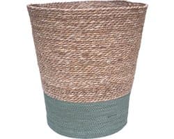 Lavandoux - Wasmand - Zeegras - Naturel/Groen - Ø40 x H45 cm