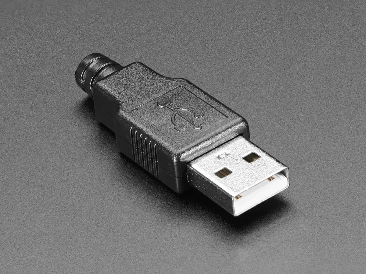 USB DIY Connector Shell - Type A Male Plug Adafruit 1387 — afbeelding 1