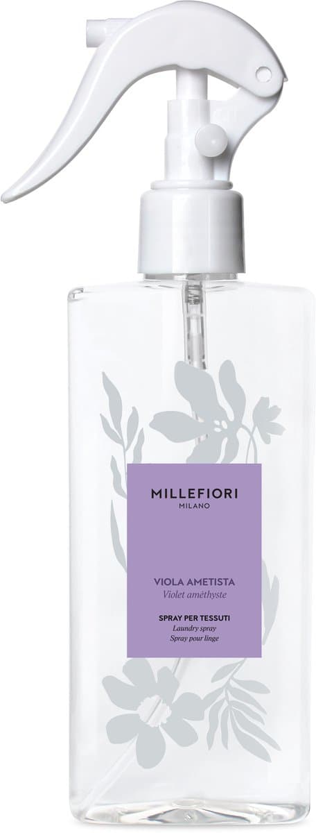 Millefiori Laundry - Textielspray 200 ml - Viola Ametista - Textielverfrisser - Wasspray — afbeelding 1