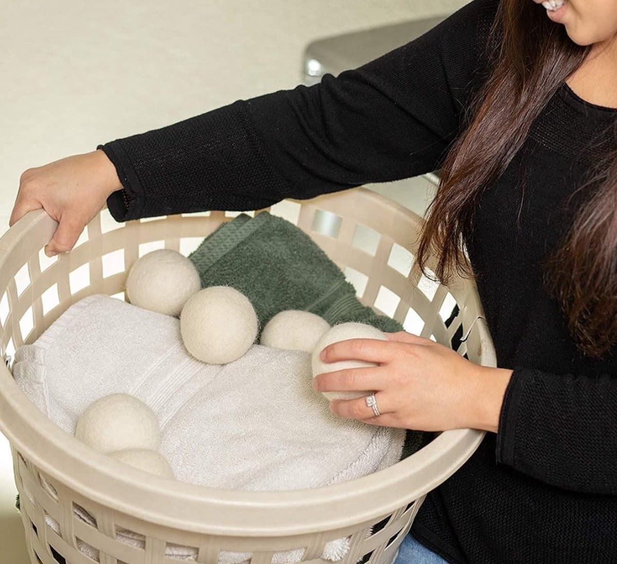 6 stuks wollen droogballen - Wasdroger ballen - Droogballen - Wasbal - Duurzaam - Wasbollen - LOUZIR — afbeelding 1