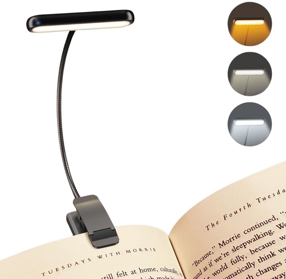 VELTRR® Leeslampje voor Boek - Loeplamp voor in Bed - Lamp met Klem — afbeelding 1