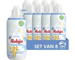 Robijn Classics Jasmijn & Sandelhout Wasverzachter - 8 x 33 wasbeurten - Voordeelverpakking