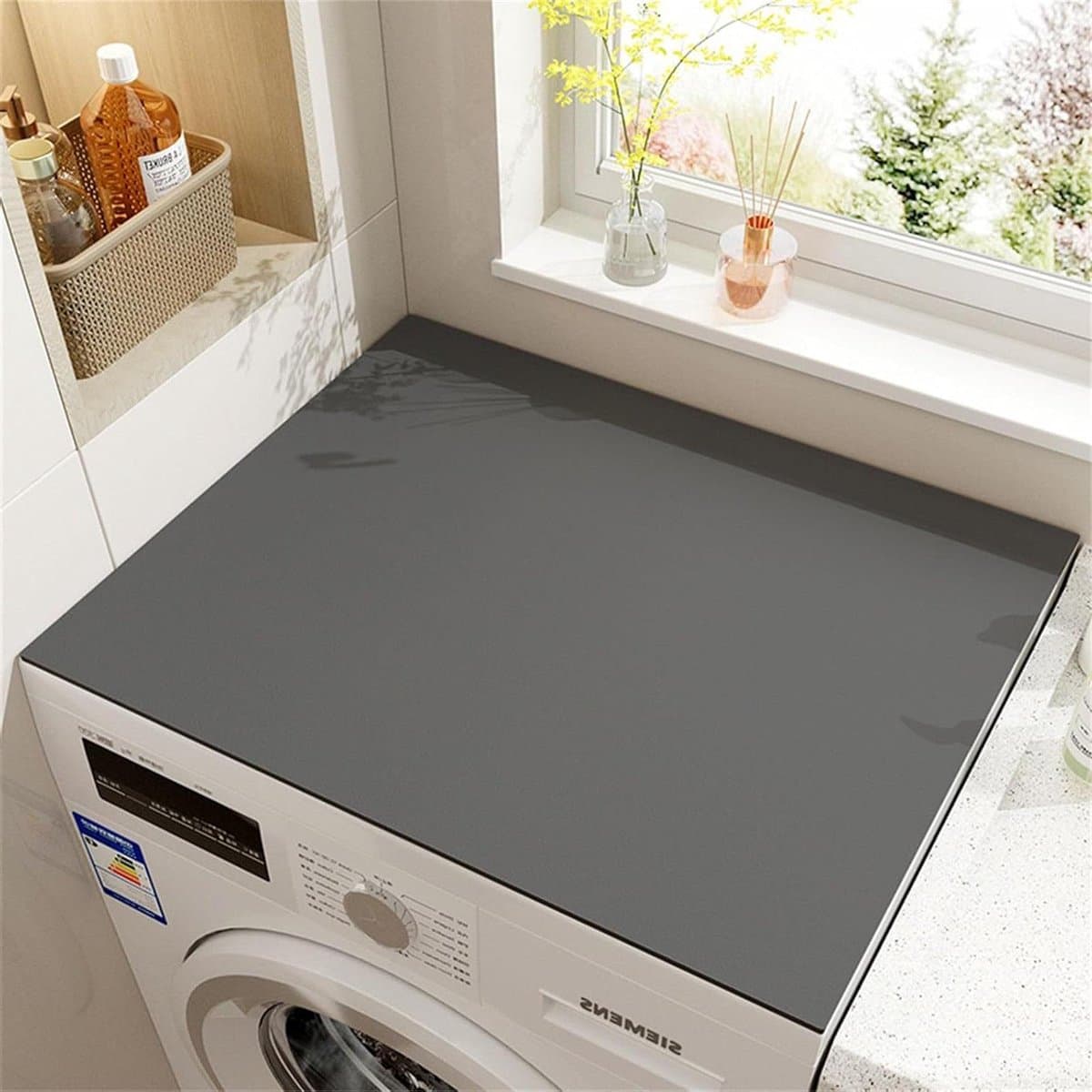 Wasmachine Droger Topmat - Apparaat Beschermer - Apparaten Beschermen - Snel Absorberend - 60 x 60 cm - Efficiënt — afbeelding 1