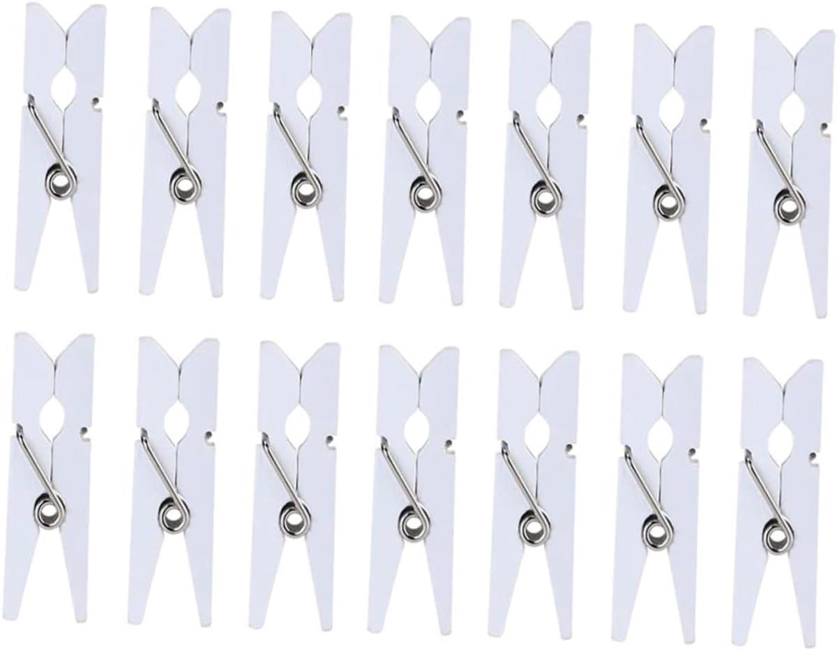 Houten Wasknijpers - Mini Klemmen Clips - Decoratie Ophangen - Natuurlijk Hout Vakmanschap - 2.5 cm Lengte - Natuurlijk — afbeelding 1