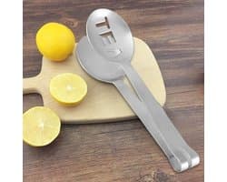 Mini Tangjes - Keukentangetjes Kruiden - Thee Zakjes Klemmen - Hittebestendig Roestvrij Staal - 12 cm Lengte - Zilverkleurig
