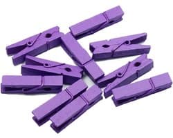 100 stuks kleine houten wasknijpers, mini-wasknijpers, hout, natuurlijke klemmen, decoratieve klemmen, fotoclips om te knutselen, doe-het-zelf, handwerk, kleuren, sierklemmen voor foto's,