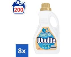 Woolite vloeibaar wasmiddel alle textiel - 200 wasbeurten - 8 x 1.5L (25 wasbeurten)