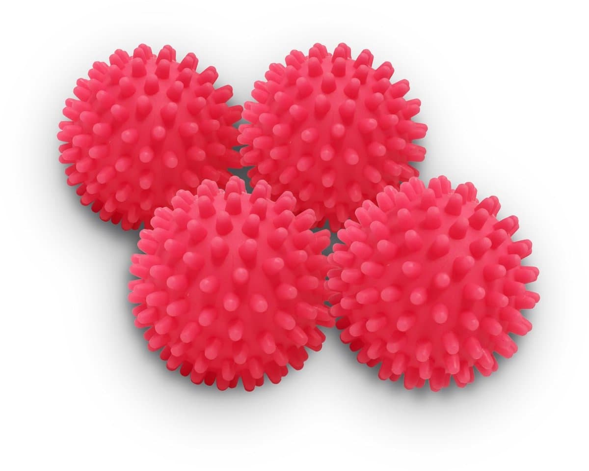 Droogballen 4-pack - Niet-giftige - herbruikbare droogballen - Rood — afbeelding 1
