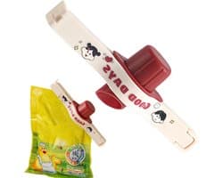 Voedselklemmen - Zaksluiters - Keuken Organisatie - Met Schenktuit - 13.7 cm - Wit
