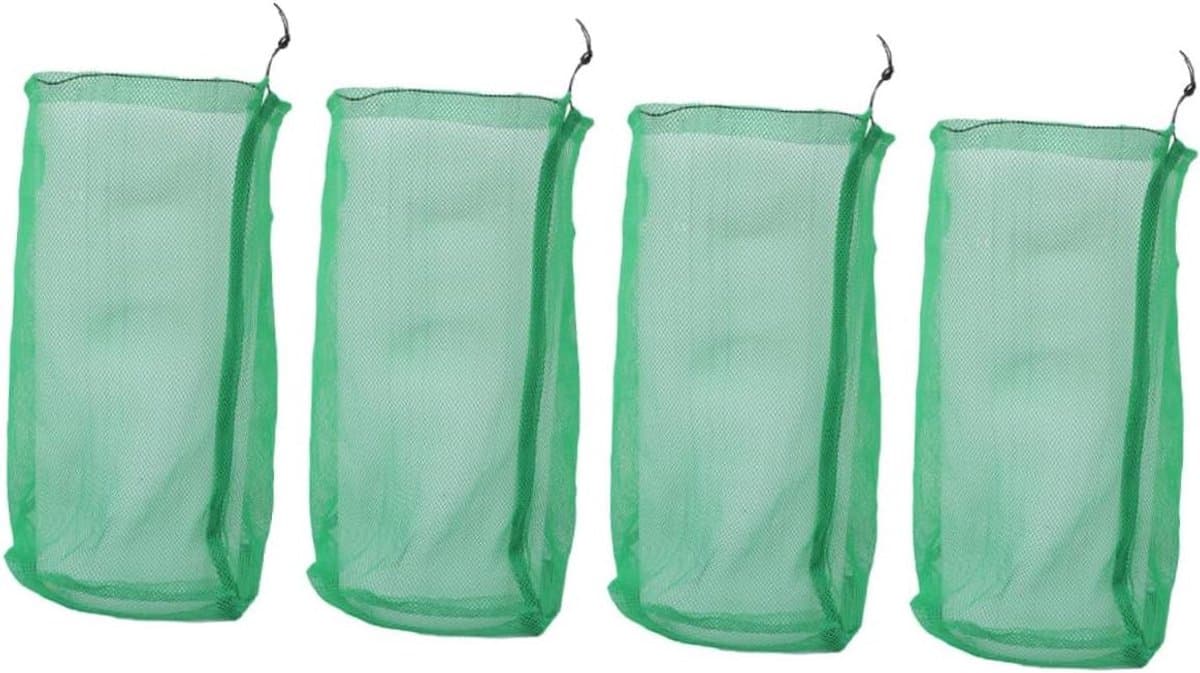 Visnet Tassen - Visvangnet Opbergzak - Vissen Opbergen - Trekkoord Ontwerp - 50x30cm - Groen — afbeelding 1