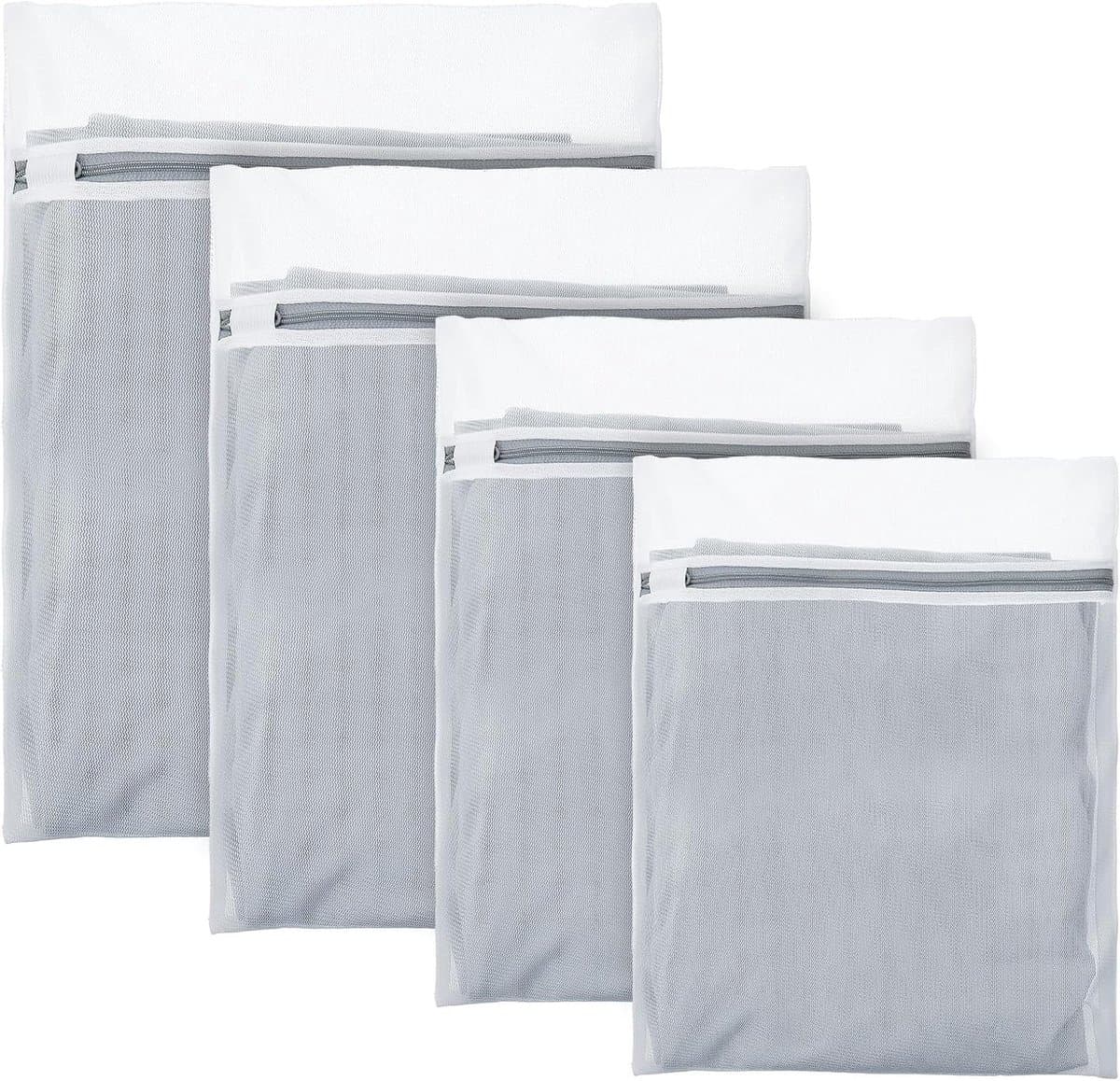 Set van 4 Mesh Waszakken voor de Wasmachine - Duurzame Waszakken voor Delicate Kleding, Ideaal voor Reis en Studentenhuis, Beschikbaar in Verschillende Maten — afbeelding 1