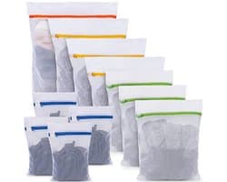 Waszak voor wasmachine 11 stuks – set met ritssluiting voor beha, reizen, schoenen, koffer, sokken – meerdere maten