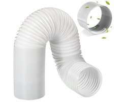 Afvoerslang met adapter - Flexibele buis - Airco ventilatie - 360 graden buigbaar - 150 mm x 15 m - Zwart