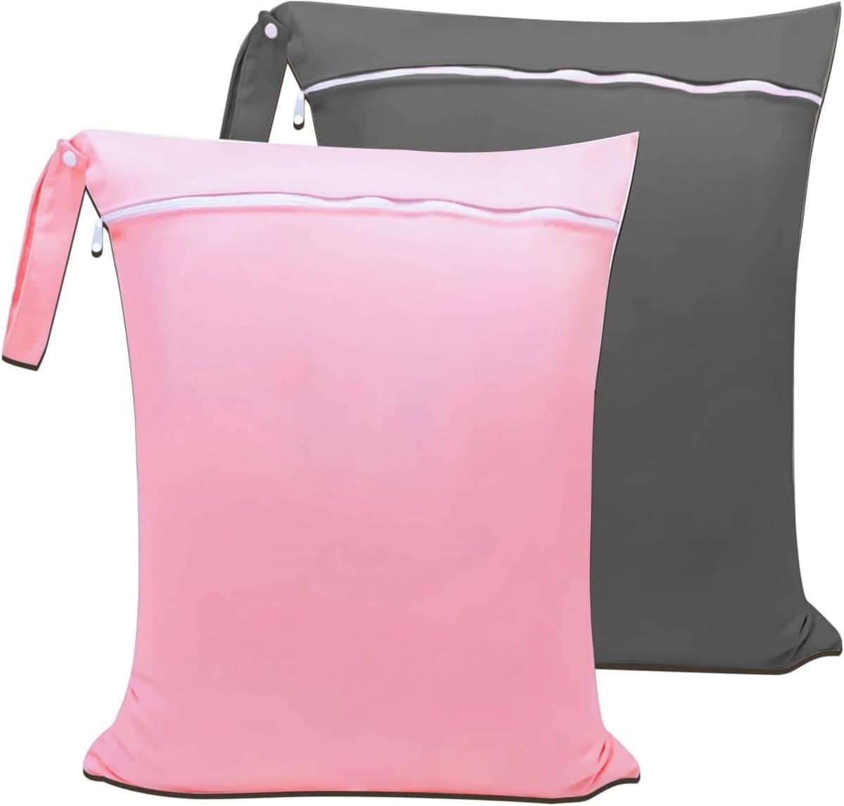 Set van 2 Waterdichte Waszakken voor Reizen, Herbruikbaar met Ritssluiting en Handvat, Ideaal voor Zwemmen en Sportactiviteiten, 48 x 38 cm — afbeelding 1