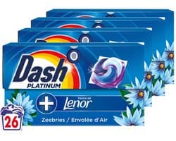 Dash Wasmiddelcapsules 4in1 Pods Zeebries - 4 x 26 stuks - Voordeelverpakking