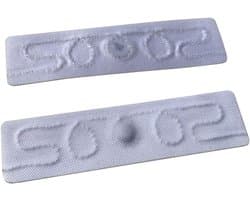 Textiel RFID Wasetiketten - Waslabels UHF - Industrieel wasbeheer - Lange leesafstand - 58 x 15 cm - Wit