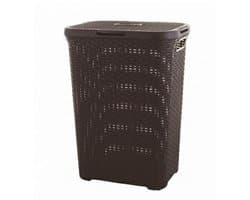 Curver Style Wasmand met deksel - 60L - Bruin — afbeelding 1