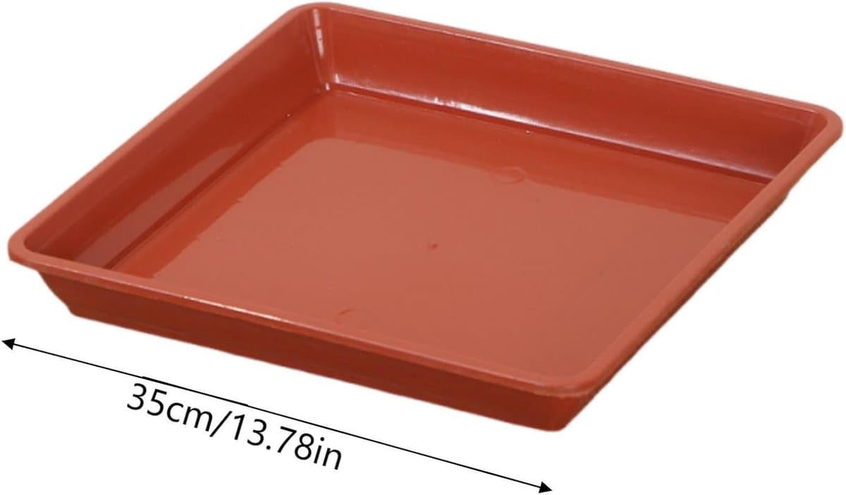 Vierkante Lekbak - Opvangbak Schaal - Water Opvang - Praktisch Ontwerp - 35 cm - Grijs — afbeelding 1