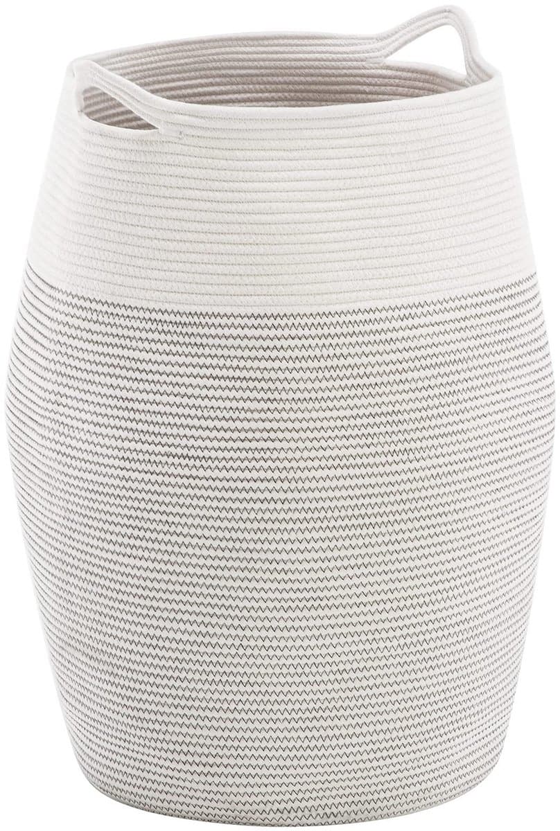 Allecto - Wasmand - Katoenen wasmand - Groot formaat - 105 liter - Vouwbare wasmand - Geschikt voor slaapkamer - 49 x 65 cm — afbeelding 1