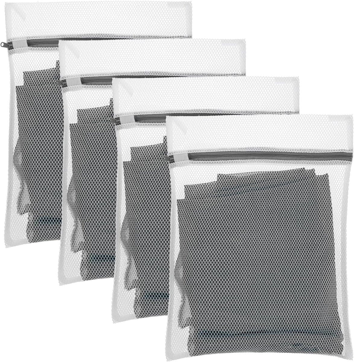 Set van 4 Wasnetten voor Delicate Kleding, Ideaal voor Ondergoed en Lingerie, 30 x 20 cm, Geschikt voor Wasmachine, Reisvriendelijk en Met Rits — afbeelding 1