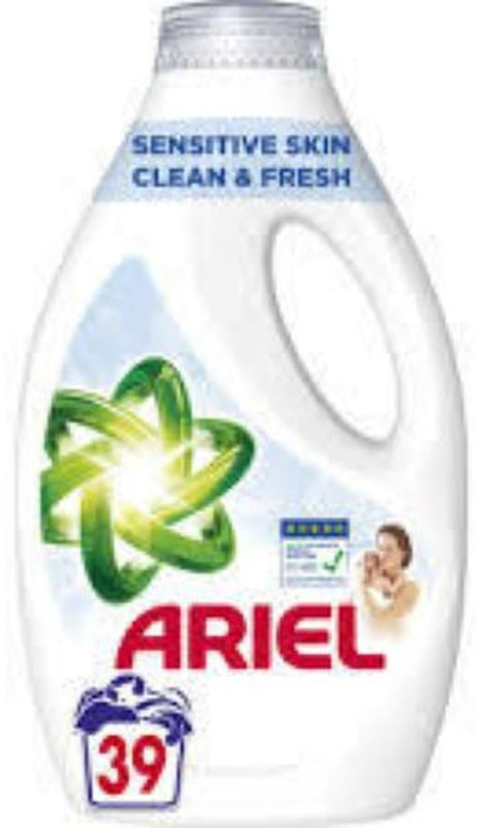 Ariel Vloeibaar Wasmiddel Sensitive 39 Wasbeurten — afbeelding 1