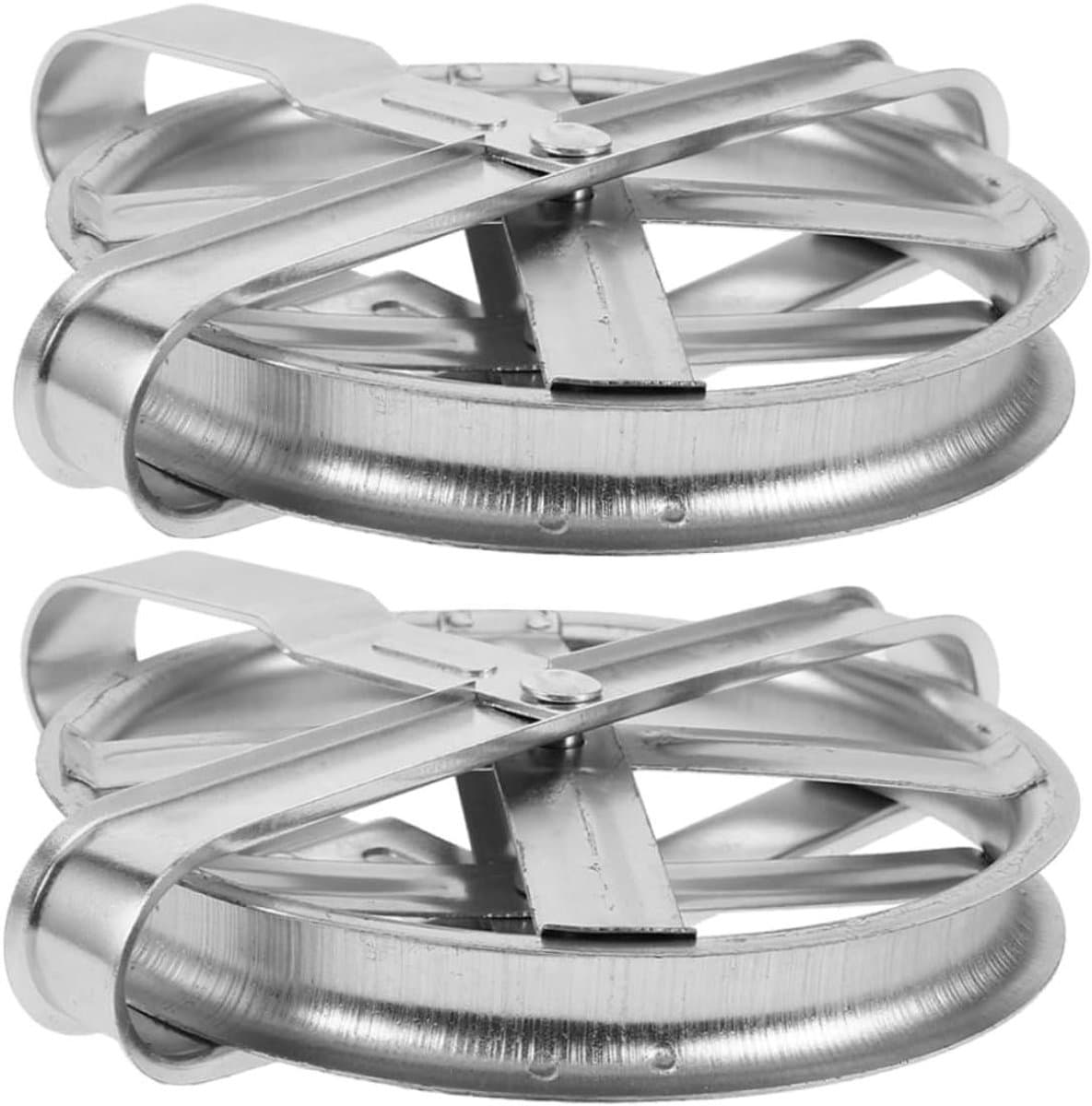 Waslijn Katrol - Kleding Ophangen - Drogen van Kleding - Soepele Bedrijfing - 2 stuks - Zilver — afbeelding 1