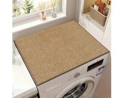 Wasmachine Beschermer - 60 x 60 cm - Wasmachine Droger Mat - Wasmachine Hoes - Afdekking Voor Wasmachine of Droger - Apparaten Beschermen - voor Wasmachine, Droger, Koelkast, Kleine Meubels - Bruin — afbeelding 1