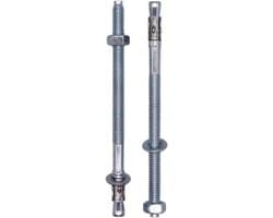 Wigankers M8 x 135 mm - Keilankers expansiebouten - Beton bevestigen - Verzinkt staal stevig - 4 stuks - Zilverkleurig