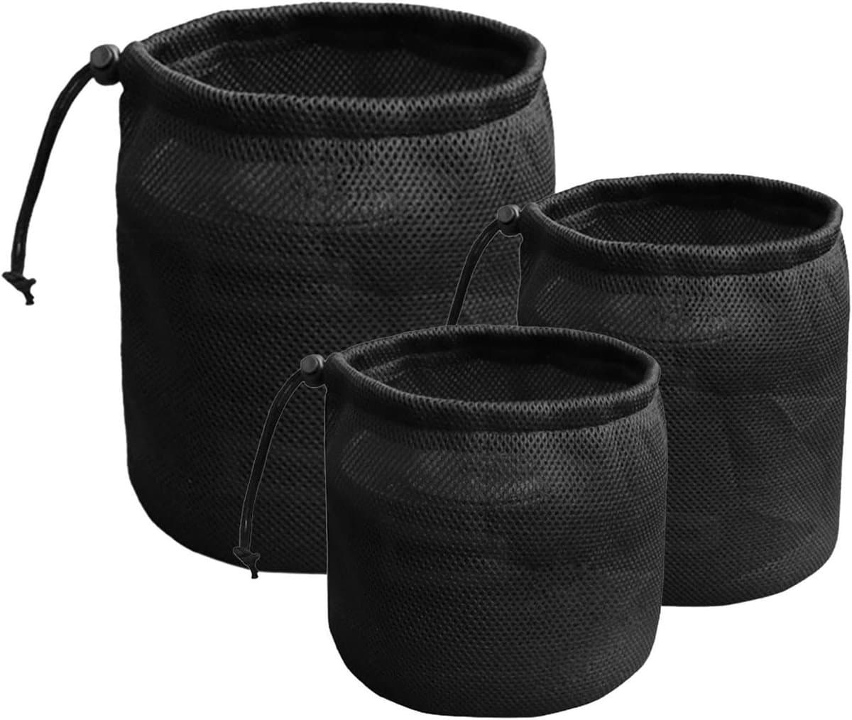 Wasknijper Tas - Opbergzak Trekkoord - Wassen Organiseren - Ademend Mesh Ontwerp - 19x25cm - Veelkleurig — afbeelding 1