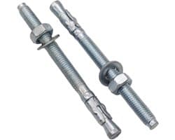 Wigankers - Keilankers pluggen - Beton bevestigen - Verzinkt staal - M8 x 100 mm - Zilverkleurig