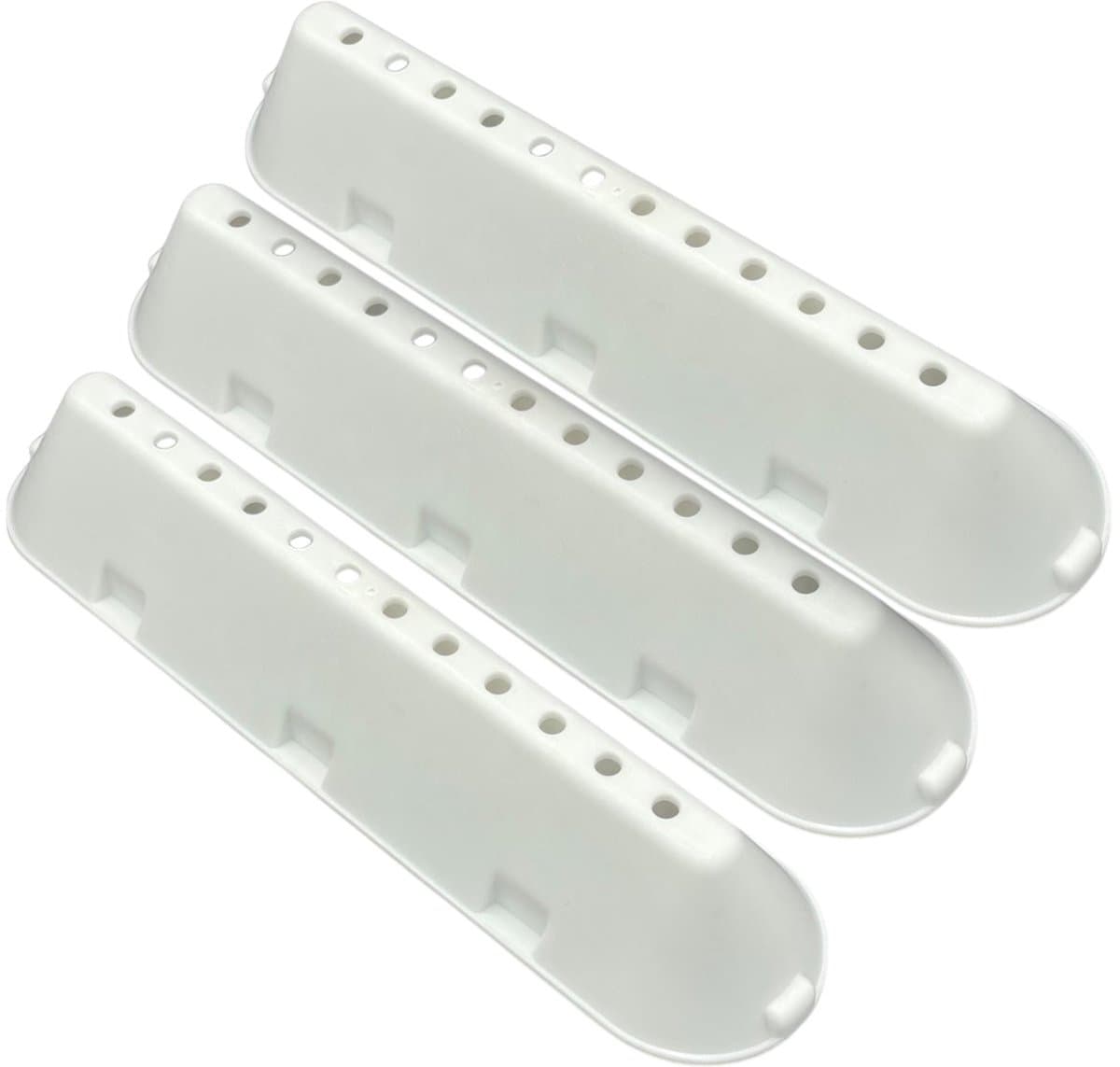 Fixem® trommelrib set geschikt voor Whirlpool 482000023096 - 225x53x40 - 12 gaatjes - 6 klemmen - C00268109 C00533119 - meenemerrib - wasmachine droger - 3 Stuks — afbeelding 1