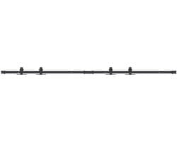 vidaXL - Ophangset - voor - schuifdeur - 183 - cm - koolstofstaal