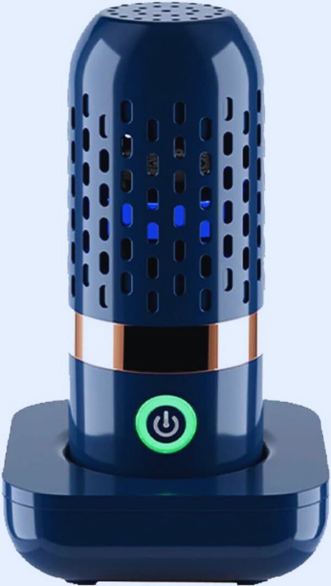 Groente- En Fruitwasmachine Draagbaar - Draadloos En Desinfecterend Voor Huishoudens – Donkerblauw — afbeelding 1
