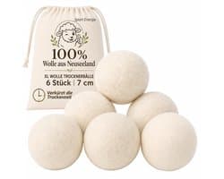 Elzusha - Natuurlijke Wasdrogerballen van Wol XL