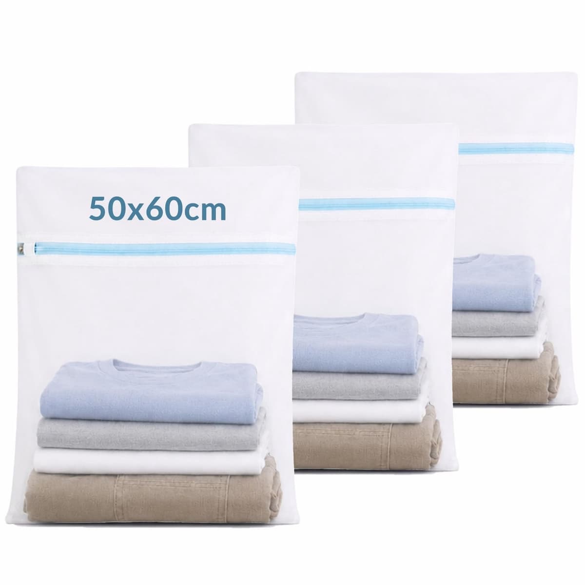 Wasnet - 50 x 60 cm - Fijnmazig - Set van 3 — afbeelding 1
