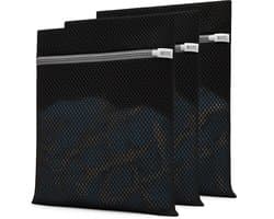 BOTC Waszakken - Wasnetten - Set van 3 - 30x40cm - Bescherm je Wasgoed en Wasmachine - Zwart — afbeelding 1