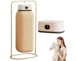 Draagbare Opvouwbare Mini-droger, Mini-compacte Elektrische Wasdrogers, Kleine Wasmachine/droger voor Appartementen, Geschikt voor Reizen, Wasgoed met Timer, Haak, Ropa