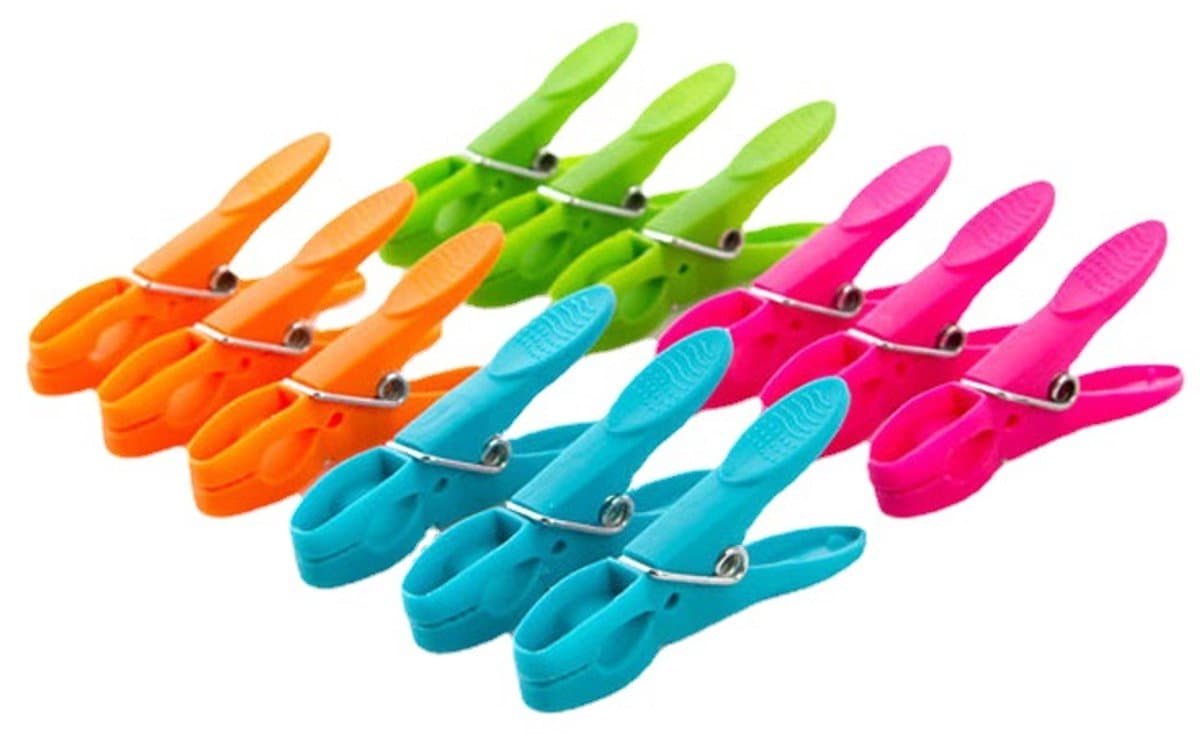 wasknijpers plastic-Wasknijpers soft grip -Kleuren mengen- knijpers plastic-Wasrek Knijpers-wasknijpers kunststof - Multifunctioneel-Antislip wasknijper - plastic wasknijpers -48stuks — afbeelding 1