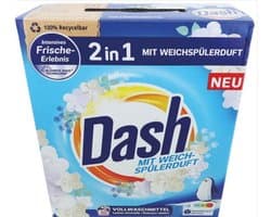 Dash 2in1 Wasmiddel & wasverzachter - Waspoeder - Frisheis - 50wb/3kg