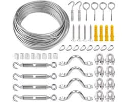 Goodivery ® Roestvrij Stalen Kabelset voor Klimplanten en Lichtophanging, 30 m