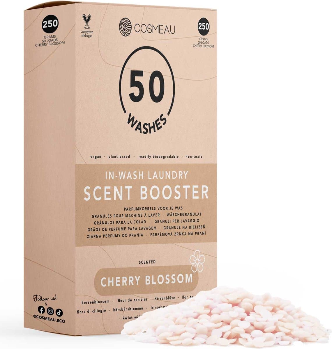 Cosmeau Geurbooster 50 Wasbeurten Kersenbloesom 250 gr — afbeelding 1