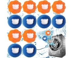 Wasballen Voor Wasmachine - 12 Stuks - Wasbal - Anti Haar - Wasdrogerbal - Wasverzachterbal - Wasdroogbal - Anti-Rollende Wasbal -Schoonmaakbenodigdheden - Huishoudelijke Gadgets - Herbruikbare -Haar Opvanger - Anti-Pluis - Voor Wasmachine/Droger