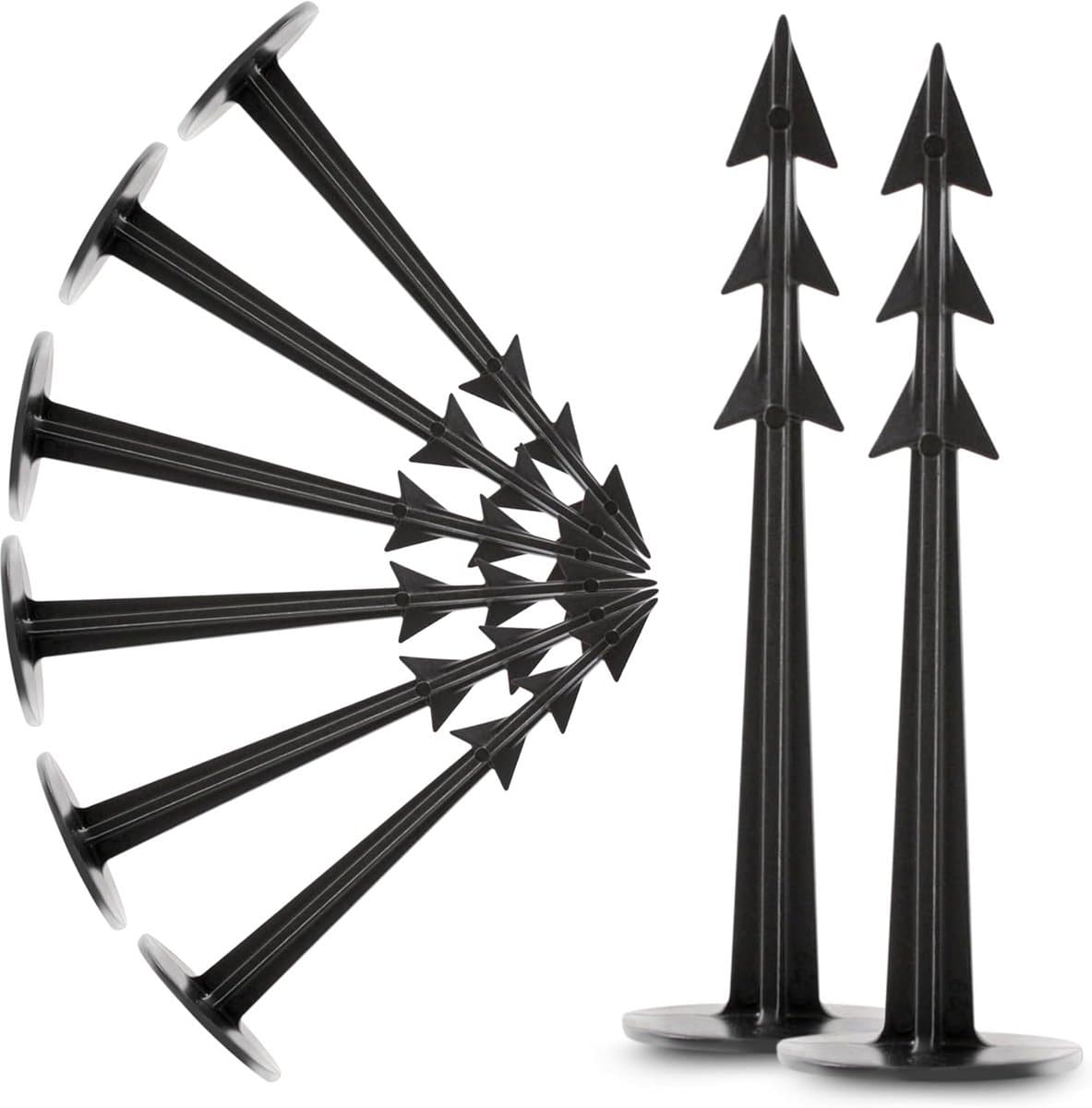 Grondanker 125 mm voor tuinvlies, onkruiddoek en onkruidfolie – 200 stuks — afbeelding 1