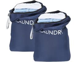 Unyqoos® Twee waterdichte waszakken voor reis en sport met draaggreep en ritssluiting