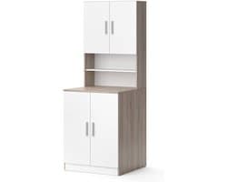 Hoog Smal Badmeubel Kast Boven Wasmachine Opslagruimtebadkamerkast