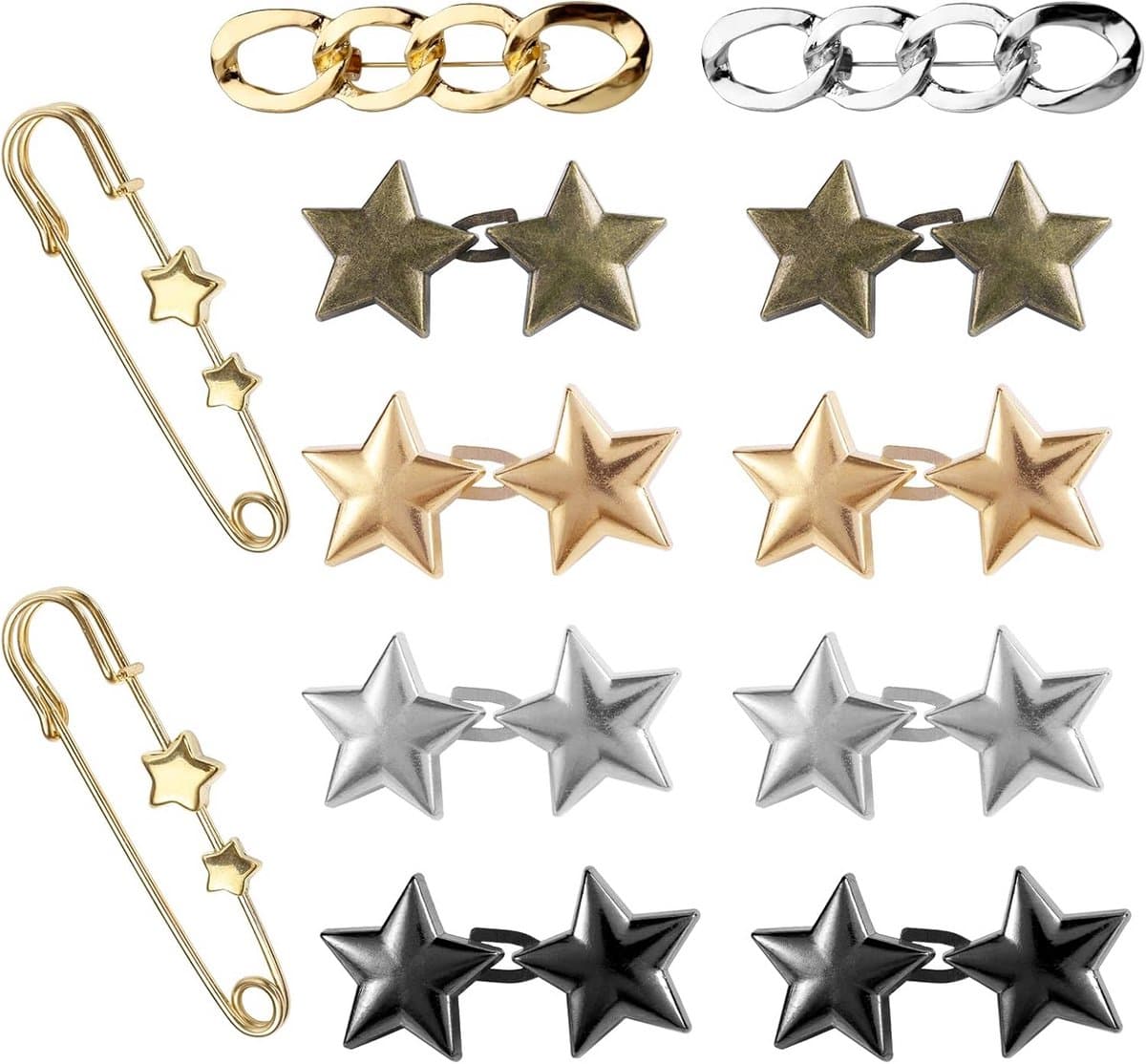 Verstelbare Taille Clips voor Jeans en Broeken - Knoop Verkleiner Set — afbeelding 1