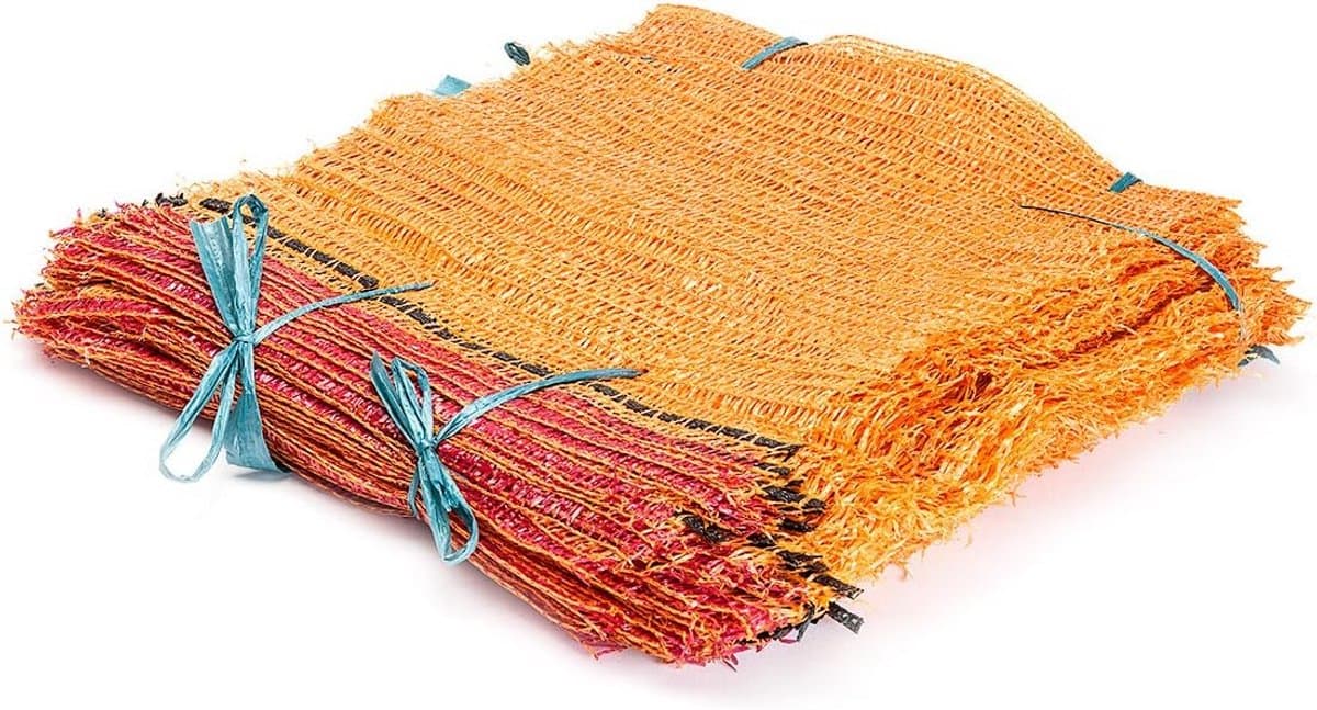 100 Stuks Aardappelzakken en Groentezakken met Trekkoord - Robuust en Ventilerend - 28x36 cm — afbeelding 1