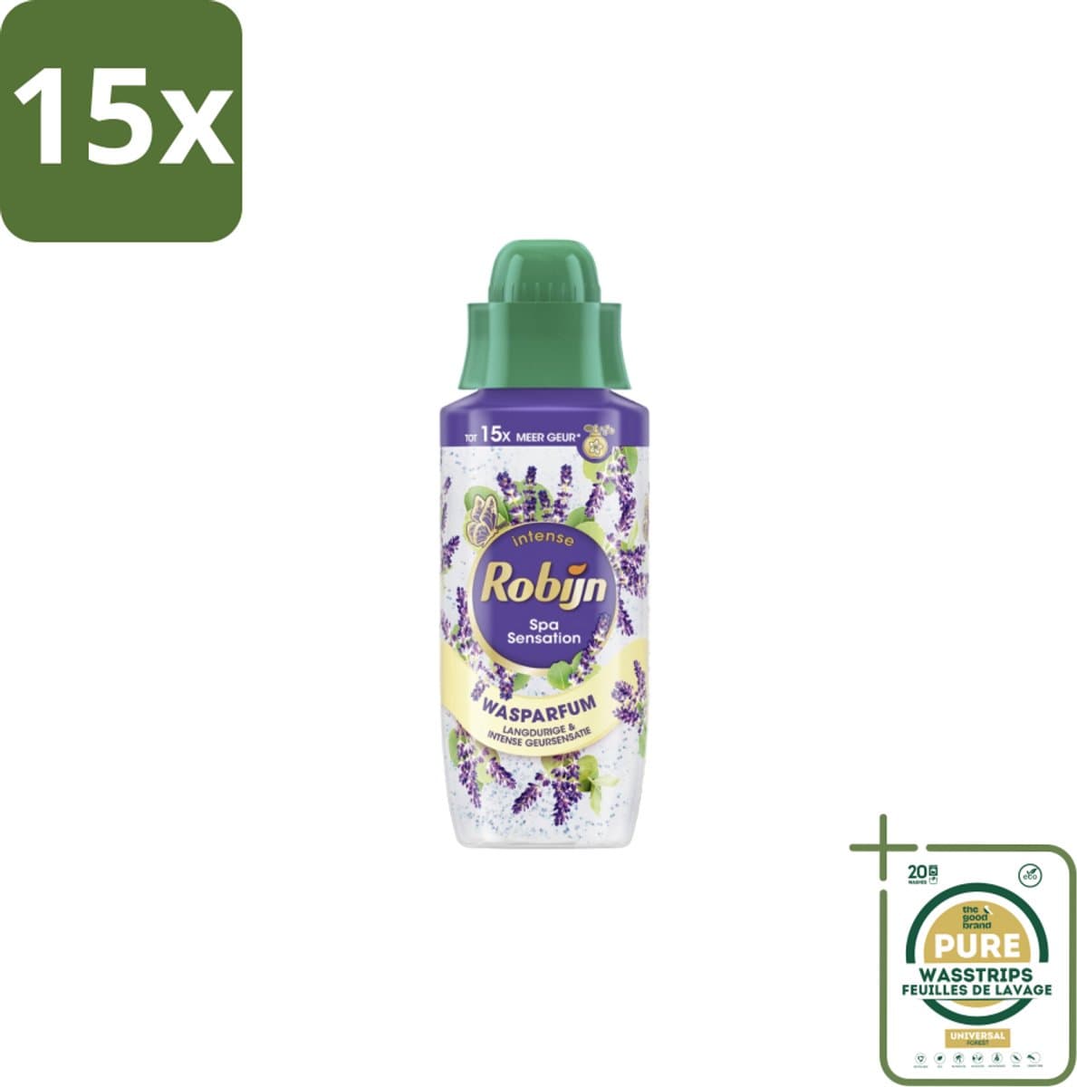 15 x Robijn Wasparfum Spa Sensation 324 ml - Grootverpakking - Wasparfum - Wasmiddel - Geur - Spa Geur - Natuurlijke Geur — afbeelding 1