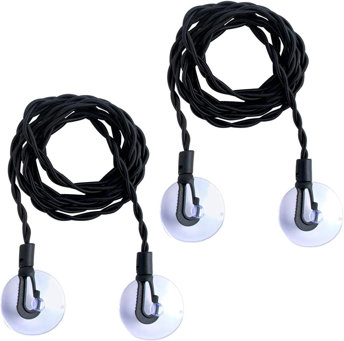 Simple Easy To Hang Anywhere Extendable Travel Clothes Line With Hooks Suction Cup For Outdoor Camping - 2PCS — afbeelding 1